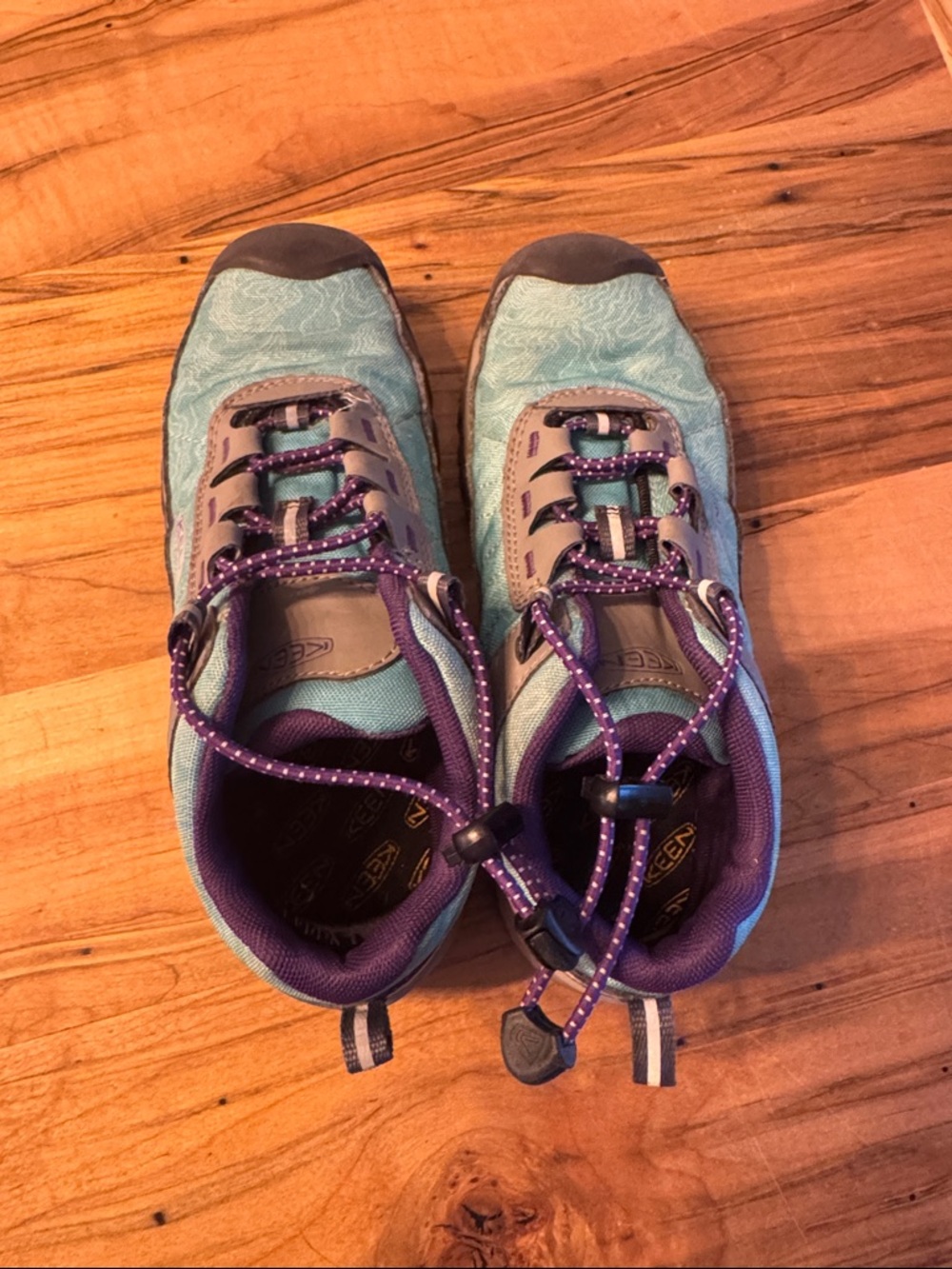 Keen Teal and Purple Women's Trail Sneakers